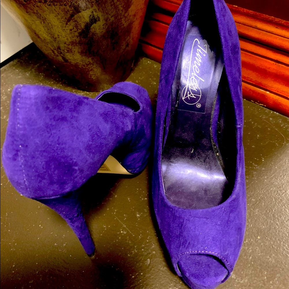 Purple high heel